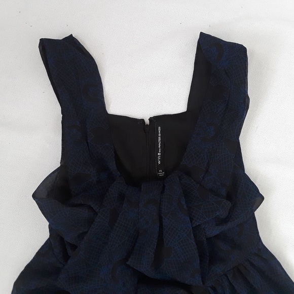 {W118 BY WALTER BAKER} Bow Neck Maxi Formal Dress - Picture 6 of 6